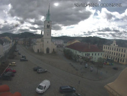 Náměstí, koste sv. Markéty