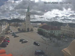 Náměstí, koste sv. Markéty