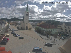 Náměstí, koste sv. Markéty