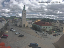 Náměstí, koste sv. Markéty