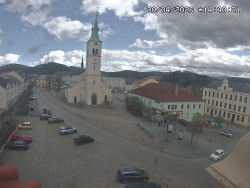 Náměstí, koste sv. Markéty