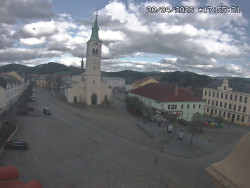 Náměstí, koste sv. Markéty