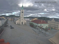 Náměstí, koste sv. Markéty