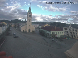 Náměstí, koste sv. Markéty