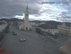 Náměstí, koste sv. Markéty