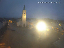 Náměstí, koste sv. Markéty