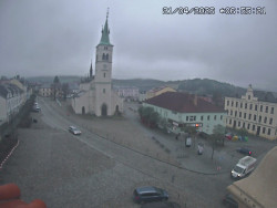 Náměstí, koste sv. Markéty