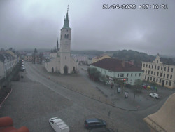 Náměstí, koste sv. Markéty