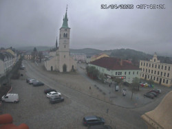 Náměstí, koste sv. Markéty