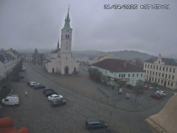 Náměstí, koste sv. Markéty