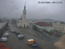 Náměstí, koste sv. Markéty