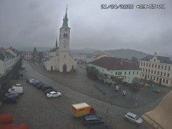 Náměstí, koste sv. Markéty