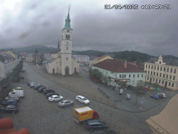 Náměstí, koste sv. Markéty