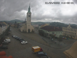 Náměstí, koste sv. Markéty