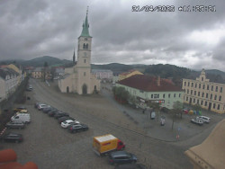 Náměstí, koste sv. Markéty