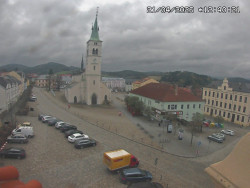 Náměstí, koste sv. Markéty