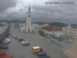 Náměstí, koste sv. Markéty