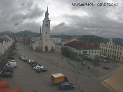 Náměstí, koste sv. Markéty