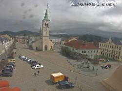 Náměstí, koste sv. Markéty