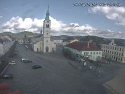 Náměstí, koste sv. Markéty