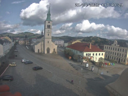 Náměstí, koste sv. Markéty