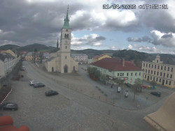 Náměstí, koste sv. Markéty