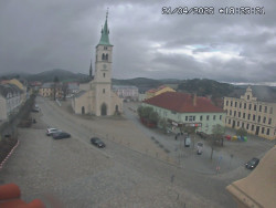 Náměstí, koste sv. Markéty