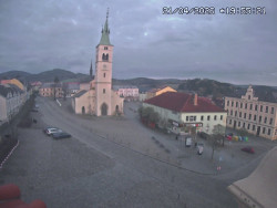 Náměstí, koste sv. Markéty