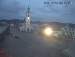 Náměstí, koste sv. Markéty