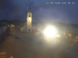 Náměstí, koste sv. Markéty