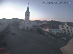 Náměstí, koste sv. Markéty