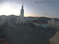 Náměstí, koste sv. Markéty