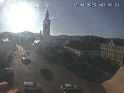 Náměstí, koste sv. Markéty