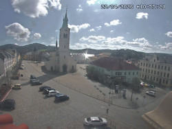 Náměstí, koste sv. Markéty