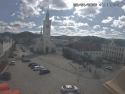 Náměstí, koste sv. Markéty