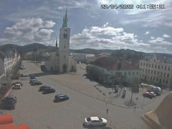 Náměstí, koste sv. Markéty