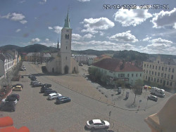 Náměstí, koste sv. Markéty