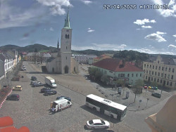 Náměstí, koste sv. Markéty