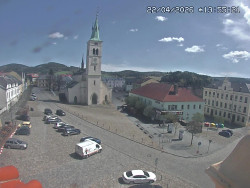 Náměstí, koste sv. Markéty