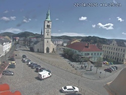 Náměstí, koste sv. Markéty