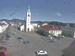 Náměstí, koste sv. Markéty