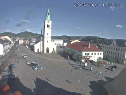 Náměstí, koste sv. Markéty