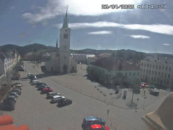 Náměstí, koste sv. Markéty