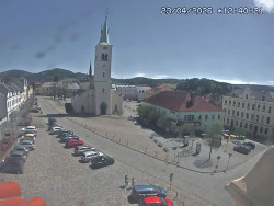 Náměstí, koste sv. Markéty