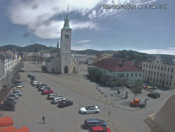 Náměstí, koste sv. Markéty