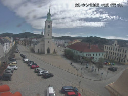 Náměstí, koste sv. Markéty