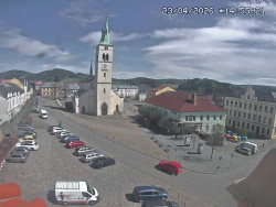 Náměstí, koste sv. Markéty