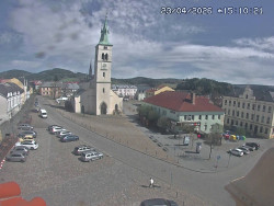 Náměstí, koste sv. Markéty