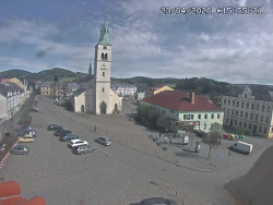 Náměstí, koste sv. Markéty