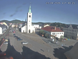 Náměstí, koste sv. Markéty